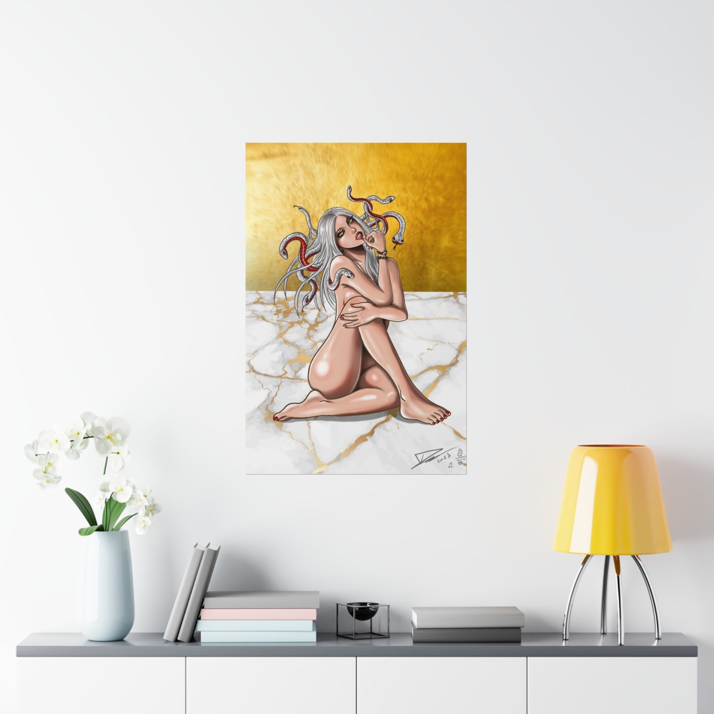 Medusa Gold - Fine Art Print (60x90cm)