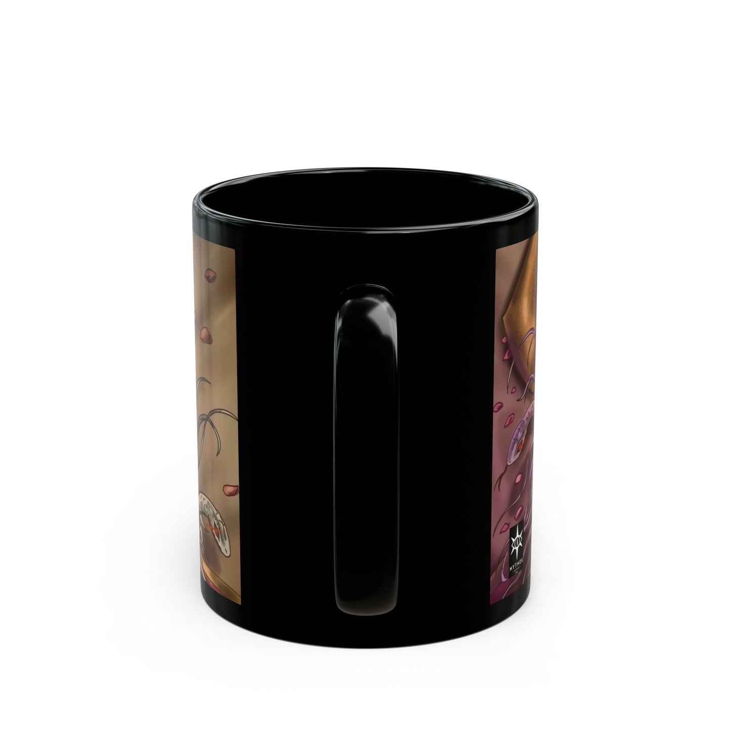 Medusa laying - Black Mug