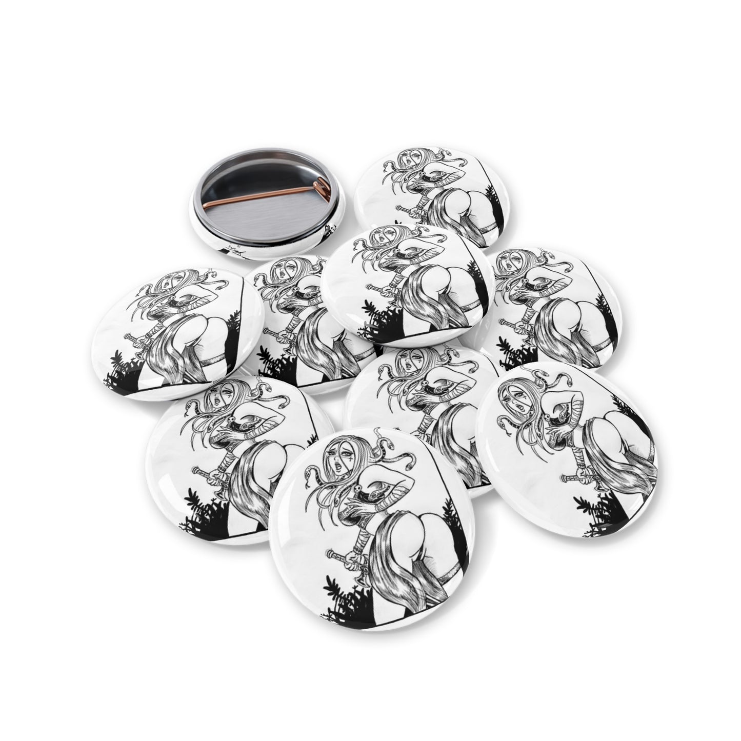 Medusa Booty - Round Pins