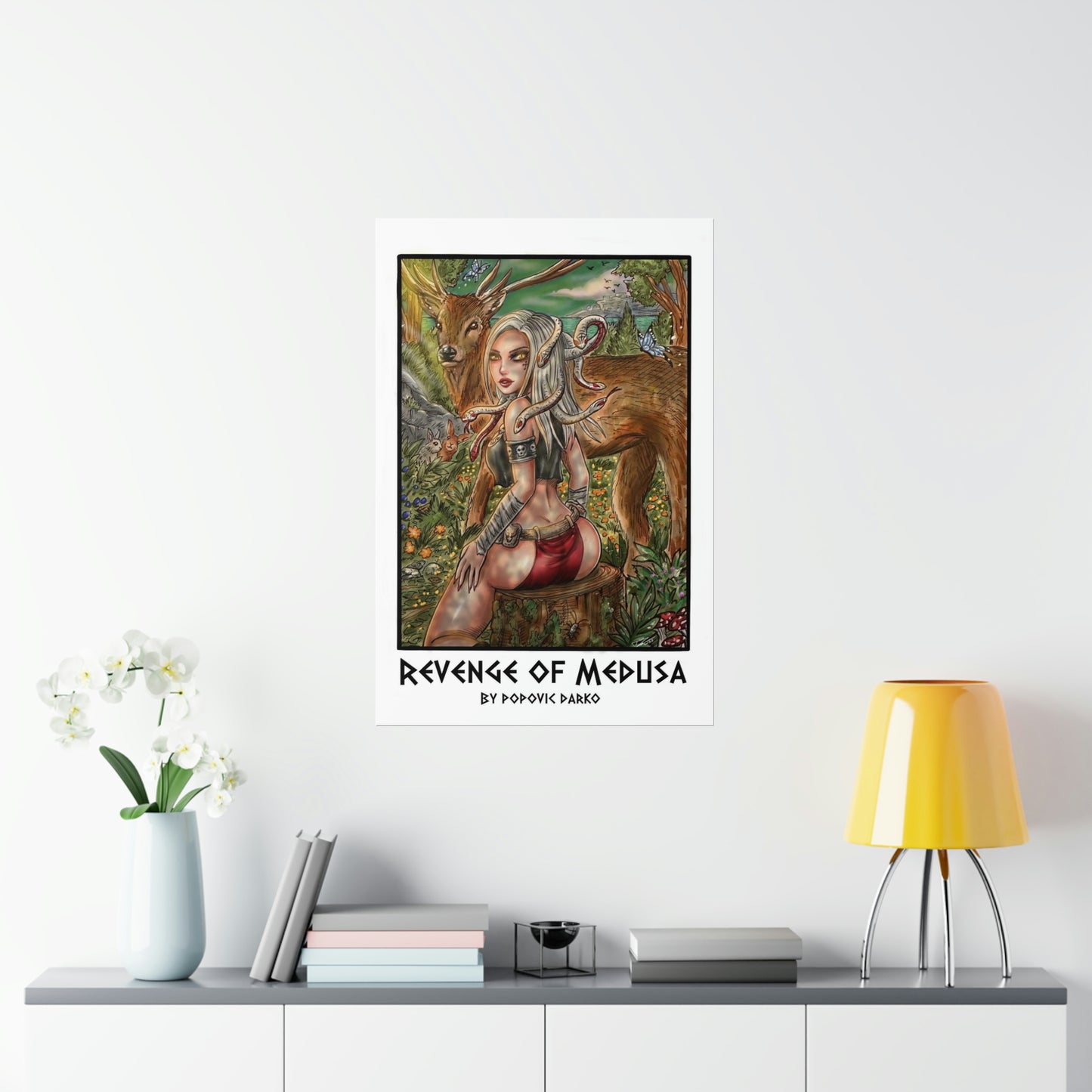 Medusa forest - Museum Quality Poster