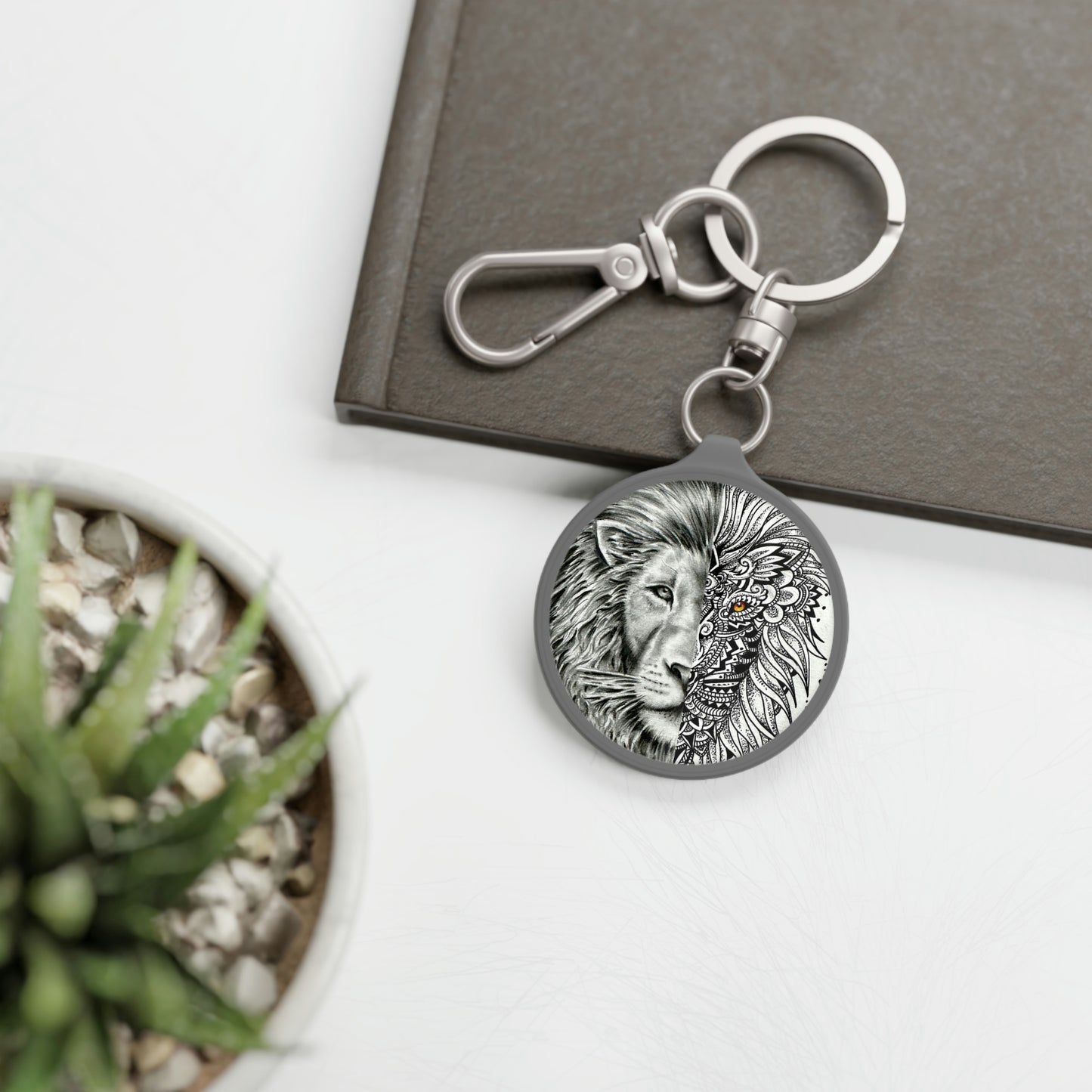 Lion Mandala - Keyring