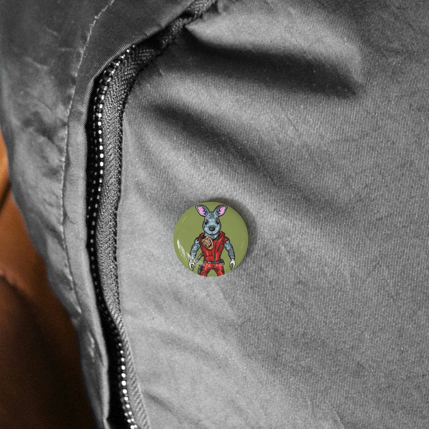 Tattoonimals / Money Hiest Cangaroo - Round Pins