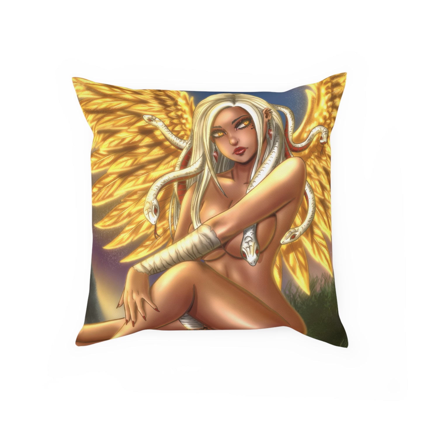 Medusa - Golden Wings - Pillow (40x40cm)
