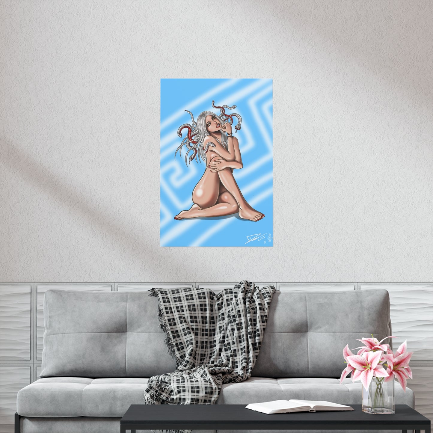 Medusa Blue - Fine Art Print (60x90cm)