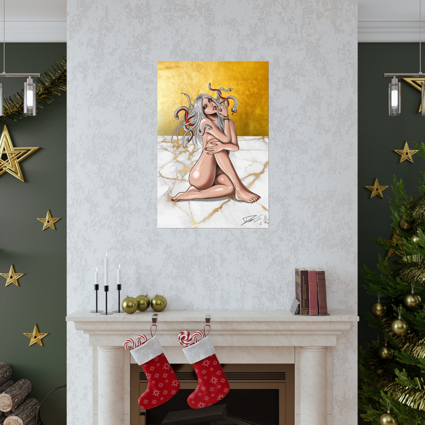 Medusa Gold - Fine Art Print (60x90cm)