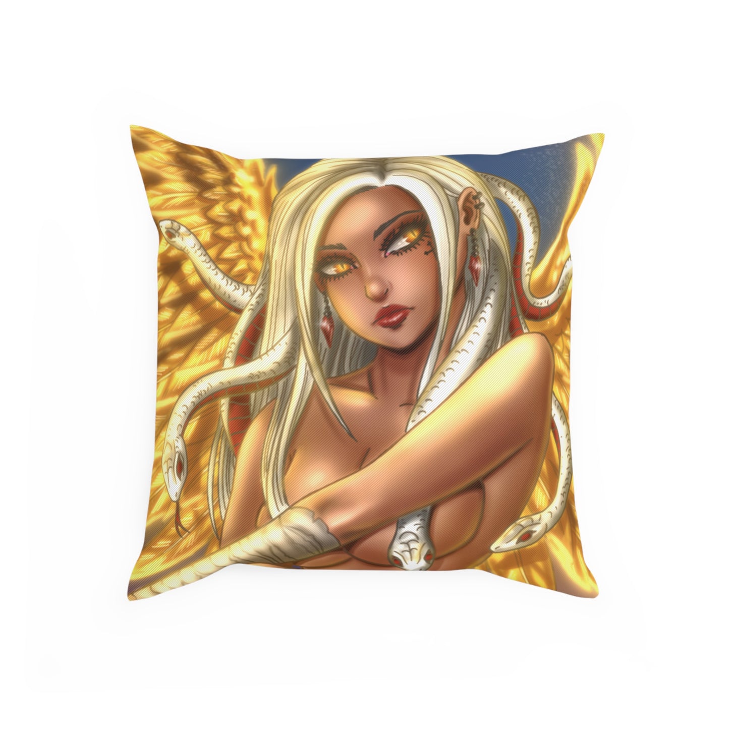 Medusa - Golden Wings - Pillow (40x40cm)