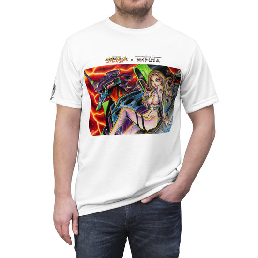 Medusa and Robot - Unisex Cut & Sew T-Shirt