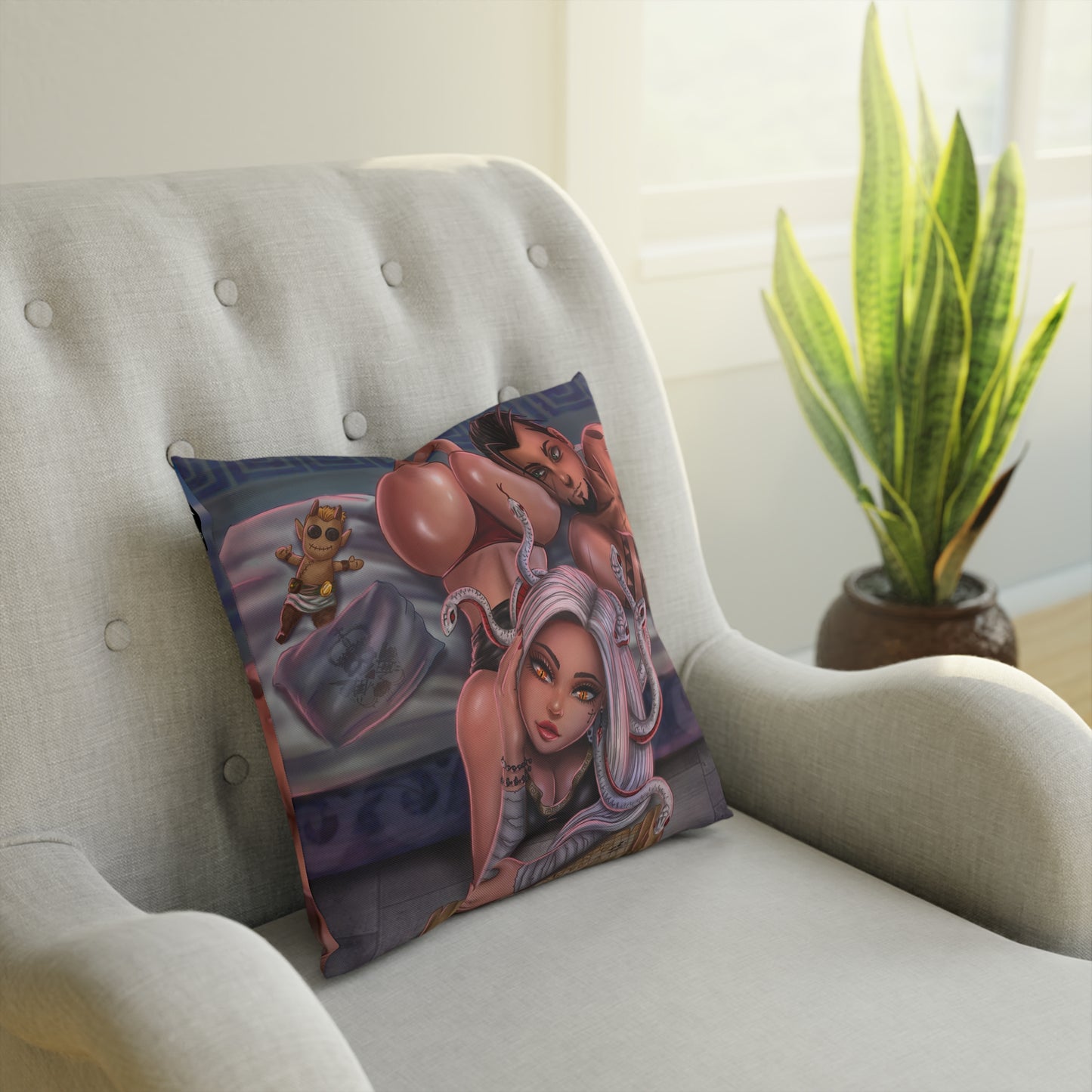 Medusa & Stavros - Map - Pillow (40x40cm)