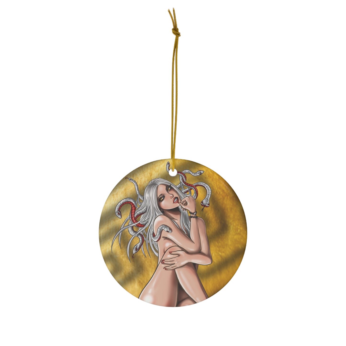Medusa Gold - Ceramic Ornament, 1-Pack