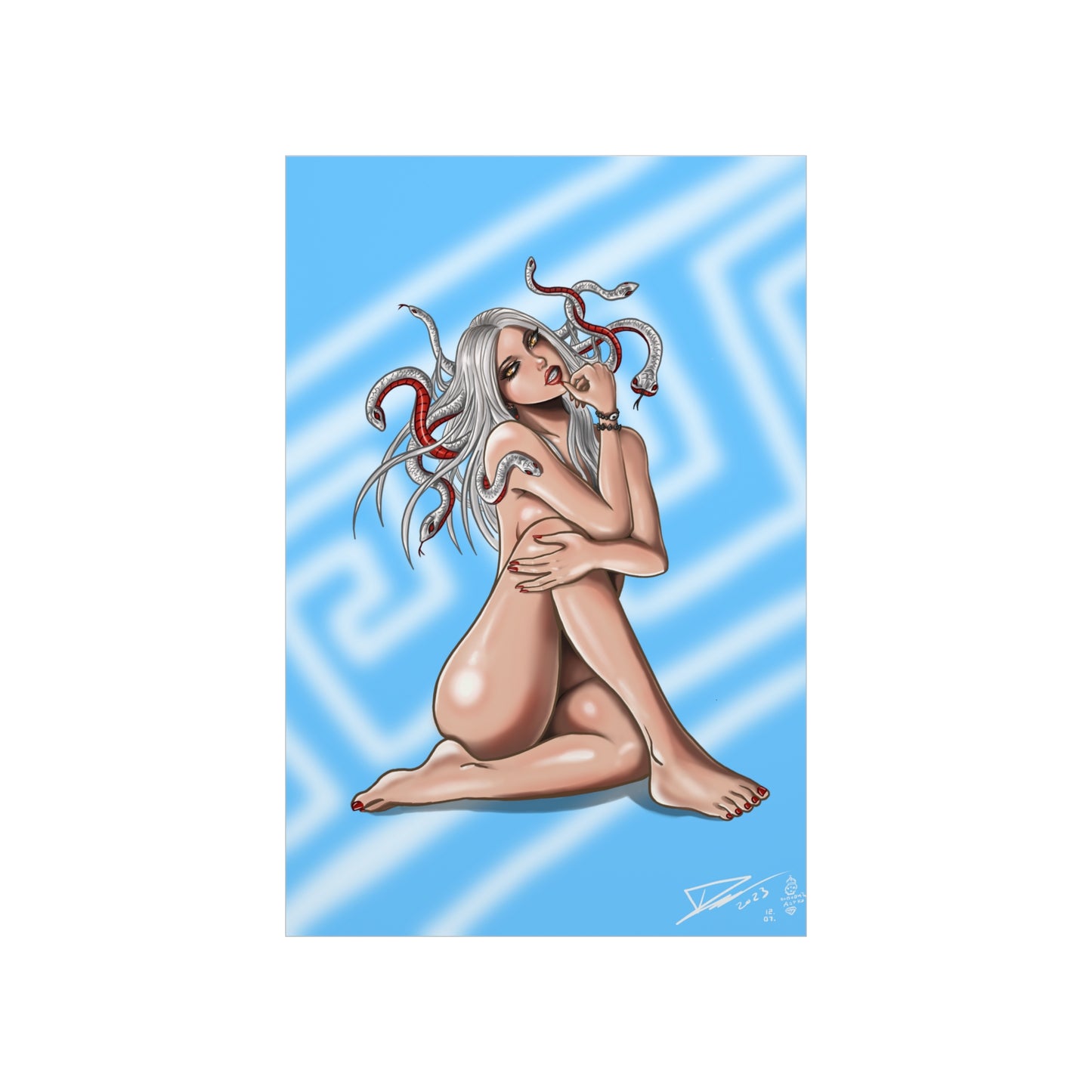 Medusa Blue - Fine Art Print (60x90cm)