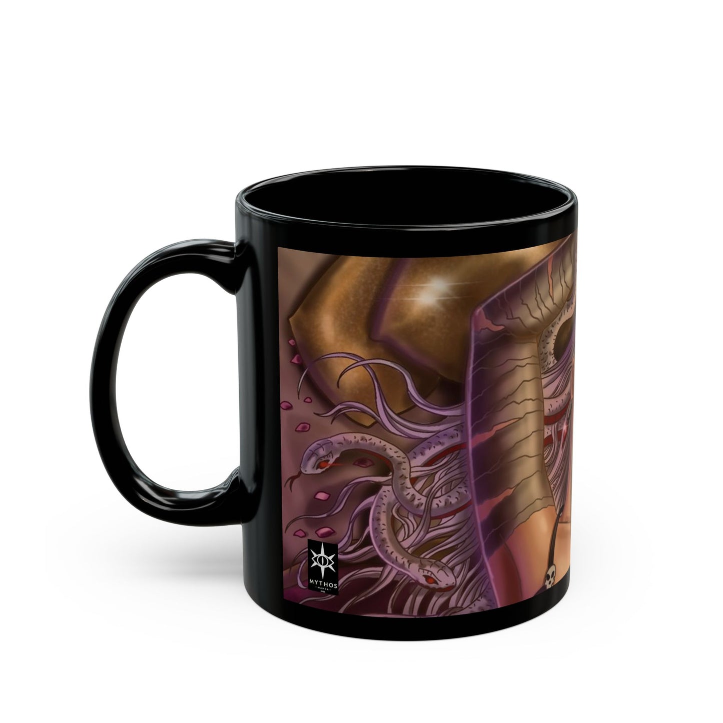 Medusa laying - Black Mug