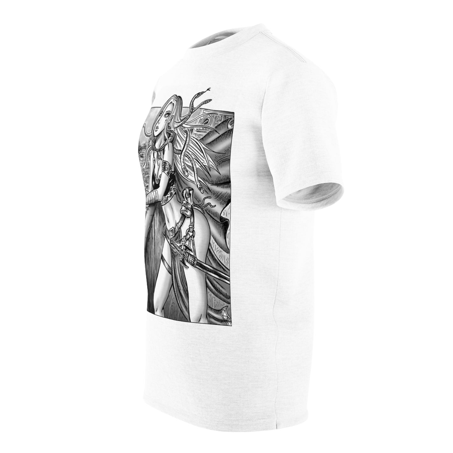 Medusa Manga Panel - Unisex Cut & Sew T-Shirt