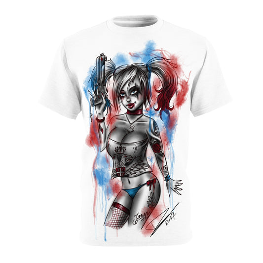 Serbian Girl - Unisex Cut & Sew T-Shirt