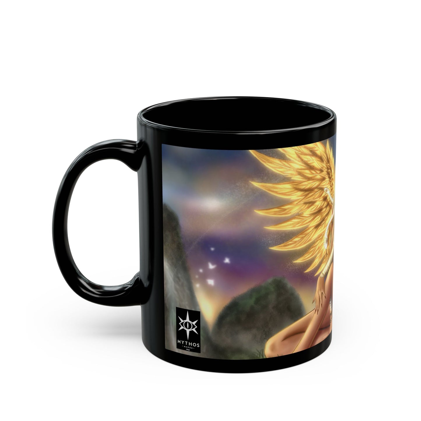 Medusa - Golden Wings - Black Mug