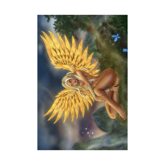 Medusa golden wings (60x90cm)