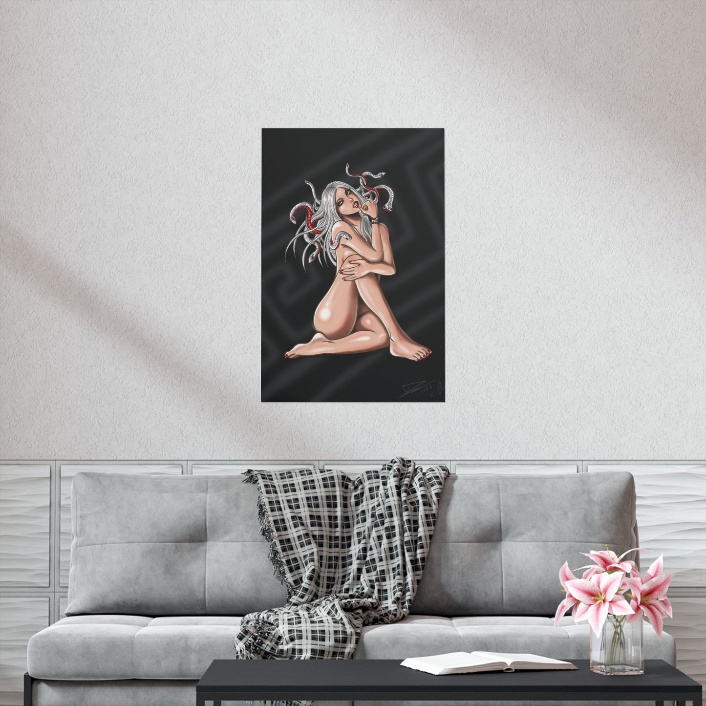 Medusa Black - Fine Art Print (60x90cm)
