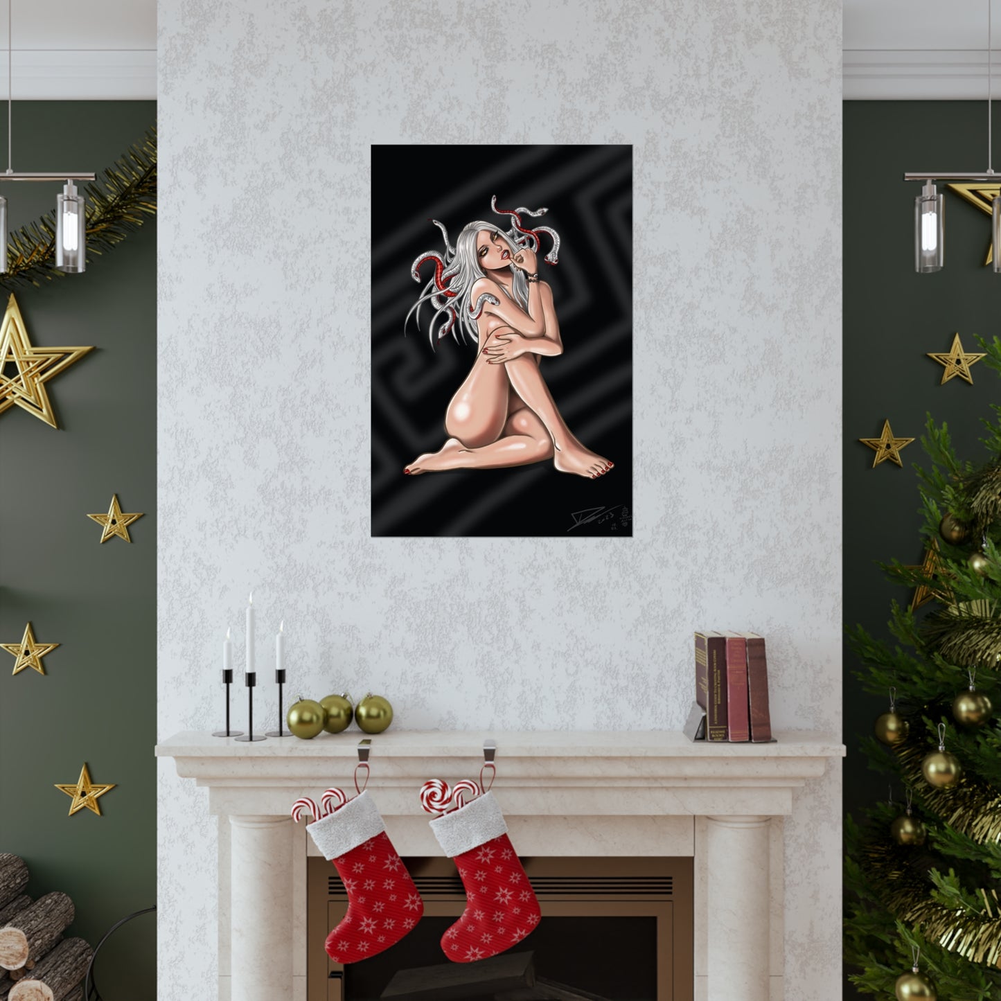 Medusa Black - Fine Art Print (60x90cm)