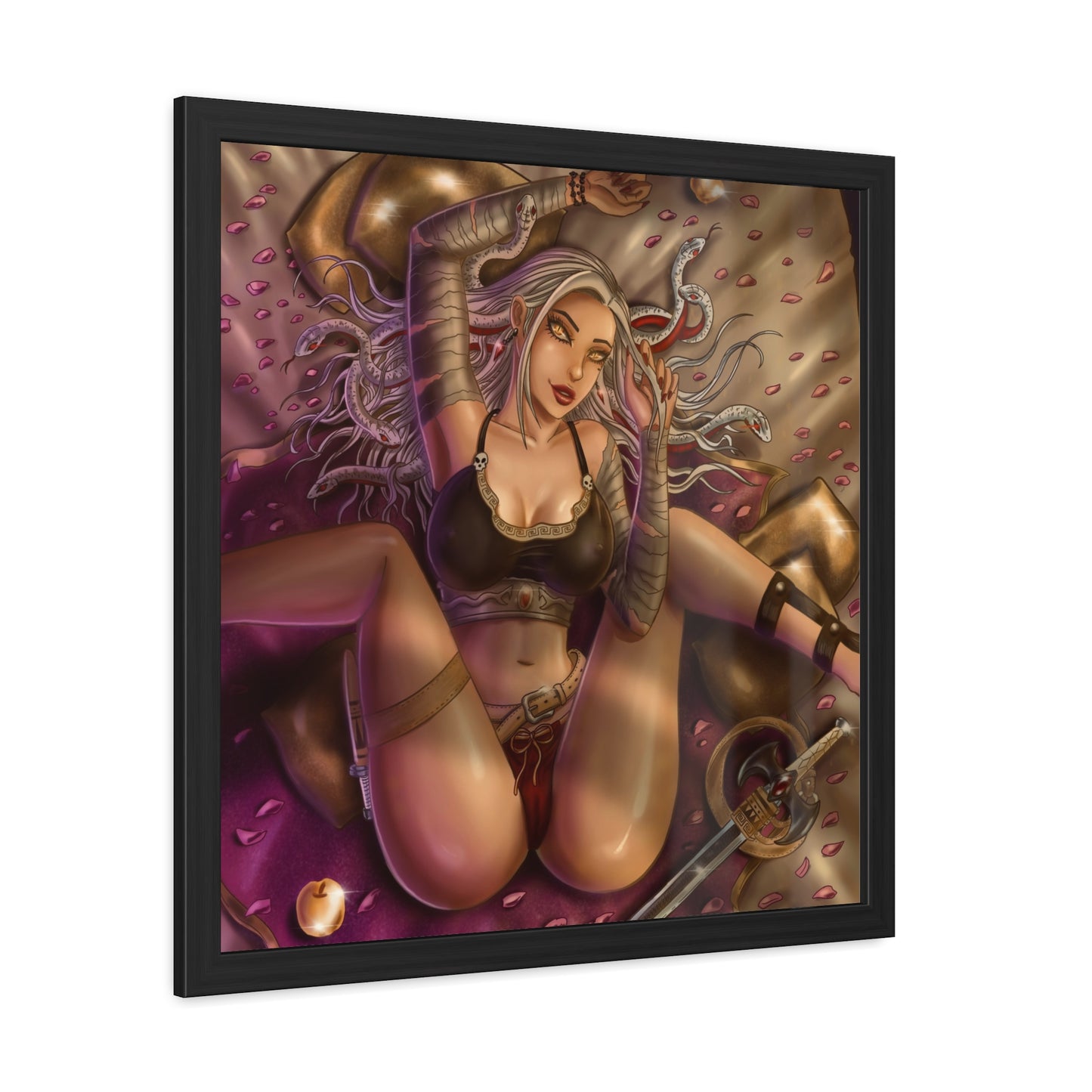 Medusa / Golden Apples - Framed Art Print