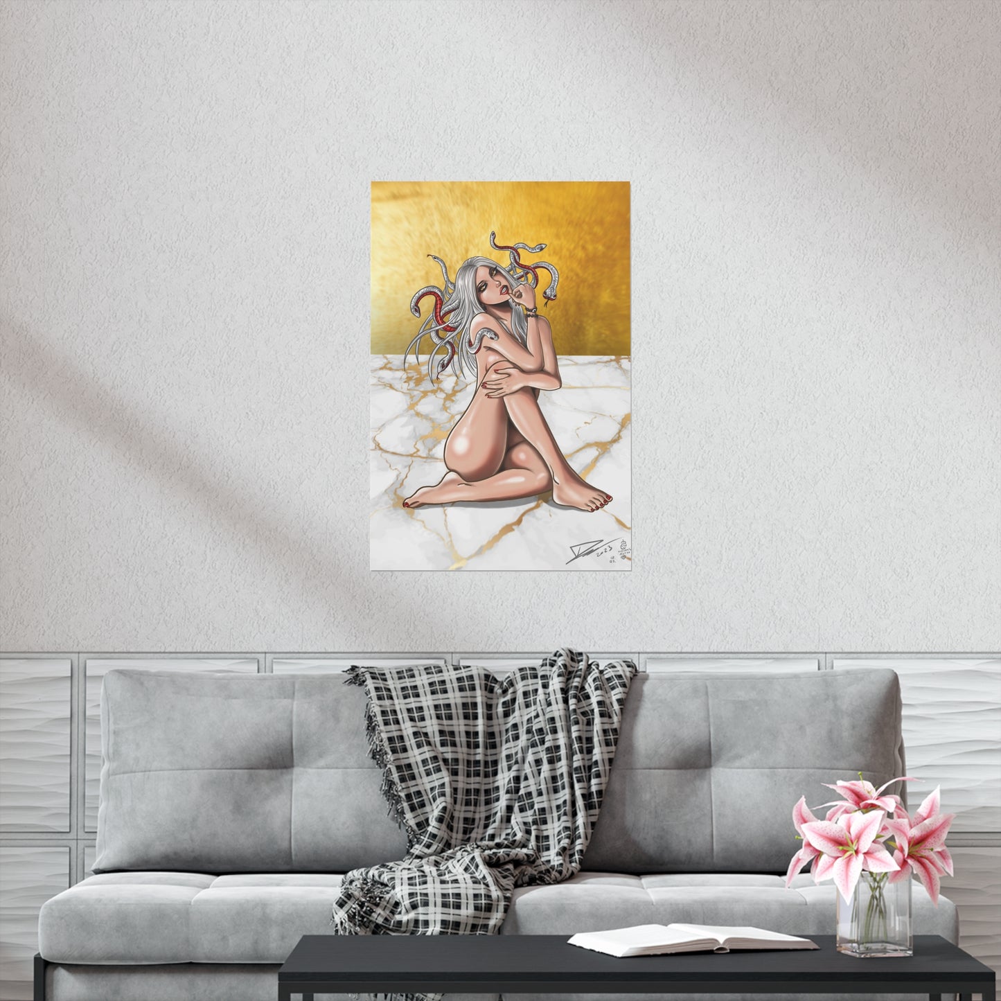 Medusa Gold - Fine Art Print (60x90cm)