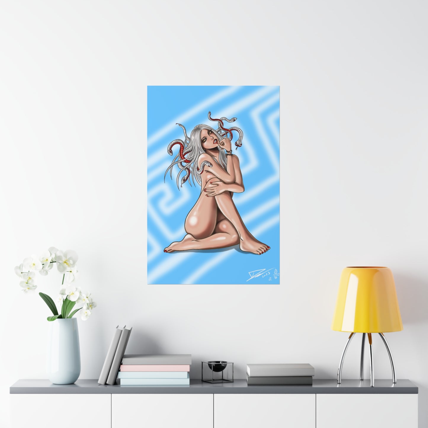 Medusa Blue - Fine Art Print (60x90cm)