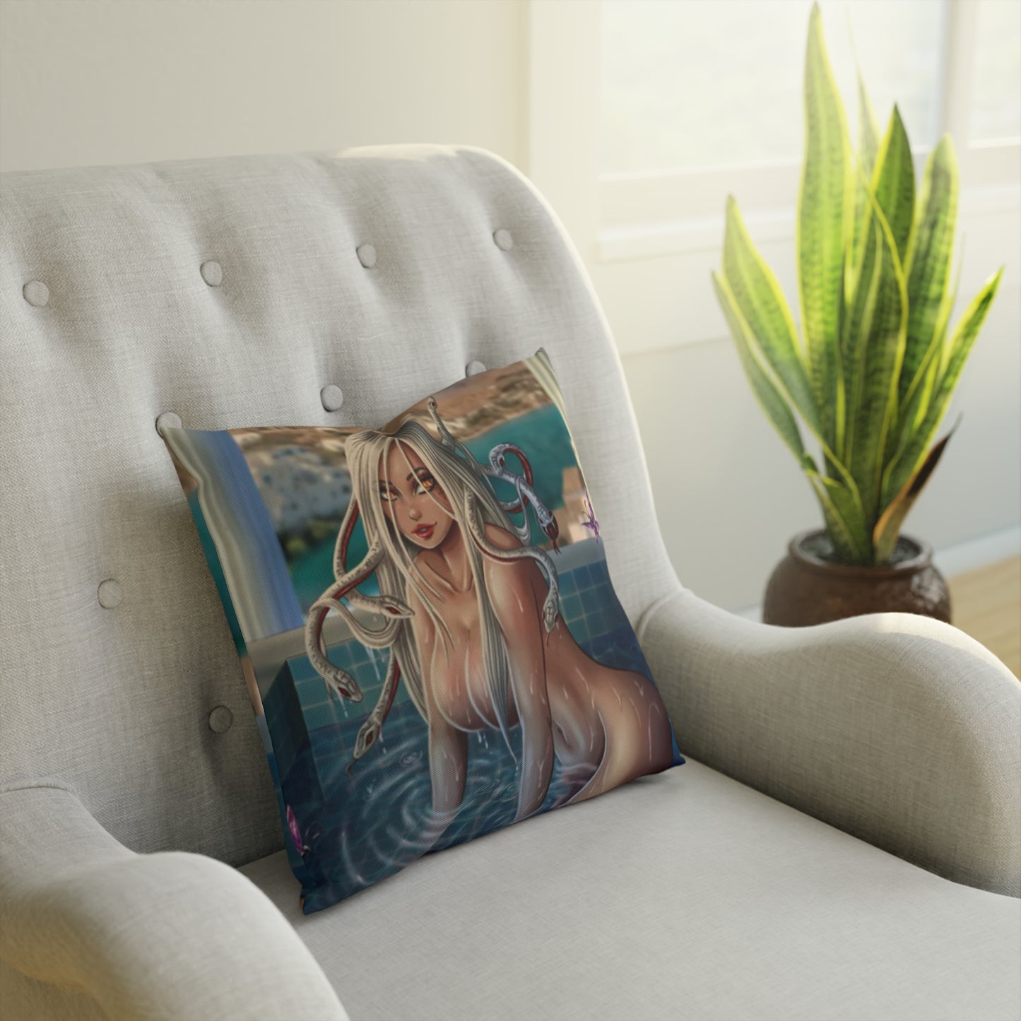Medusa - Tinos Pool - Pillow (40x40cm)
