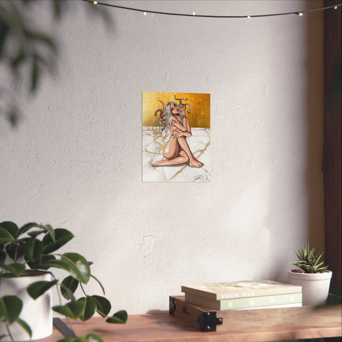 Medusa Gold - Fine Art Print (20x25cm)