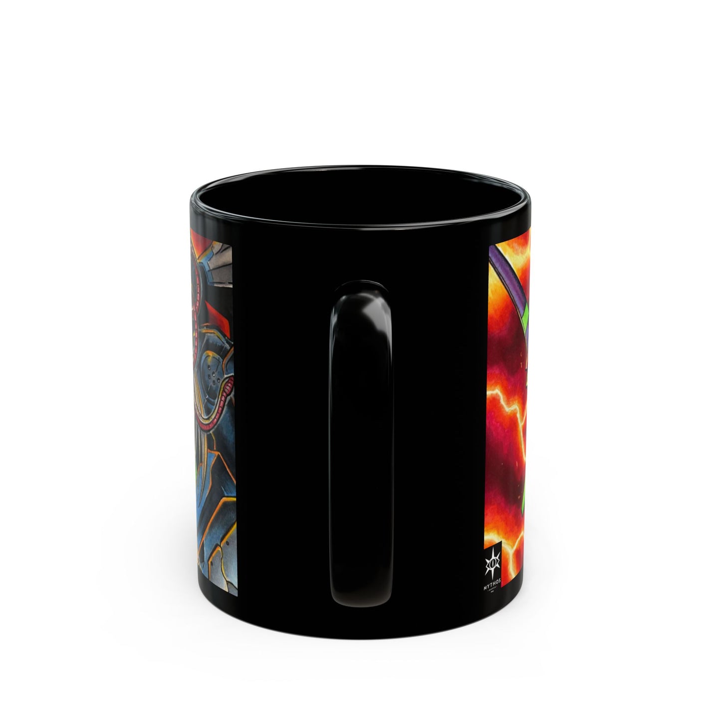 Medusa and Robot - Black Mug