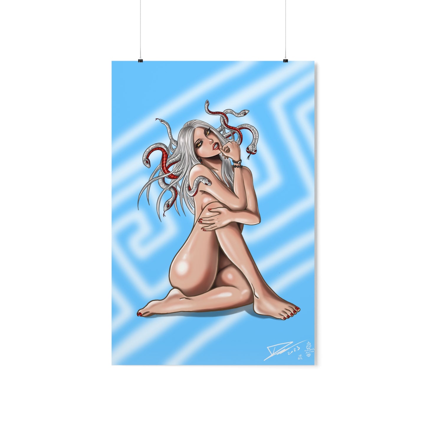 Medusa Blue - Fine Art Print (60x90cm)