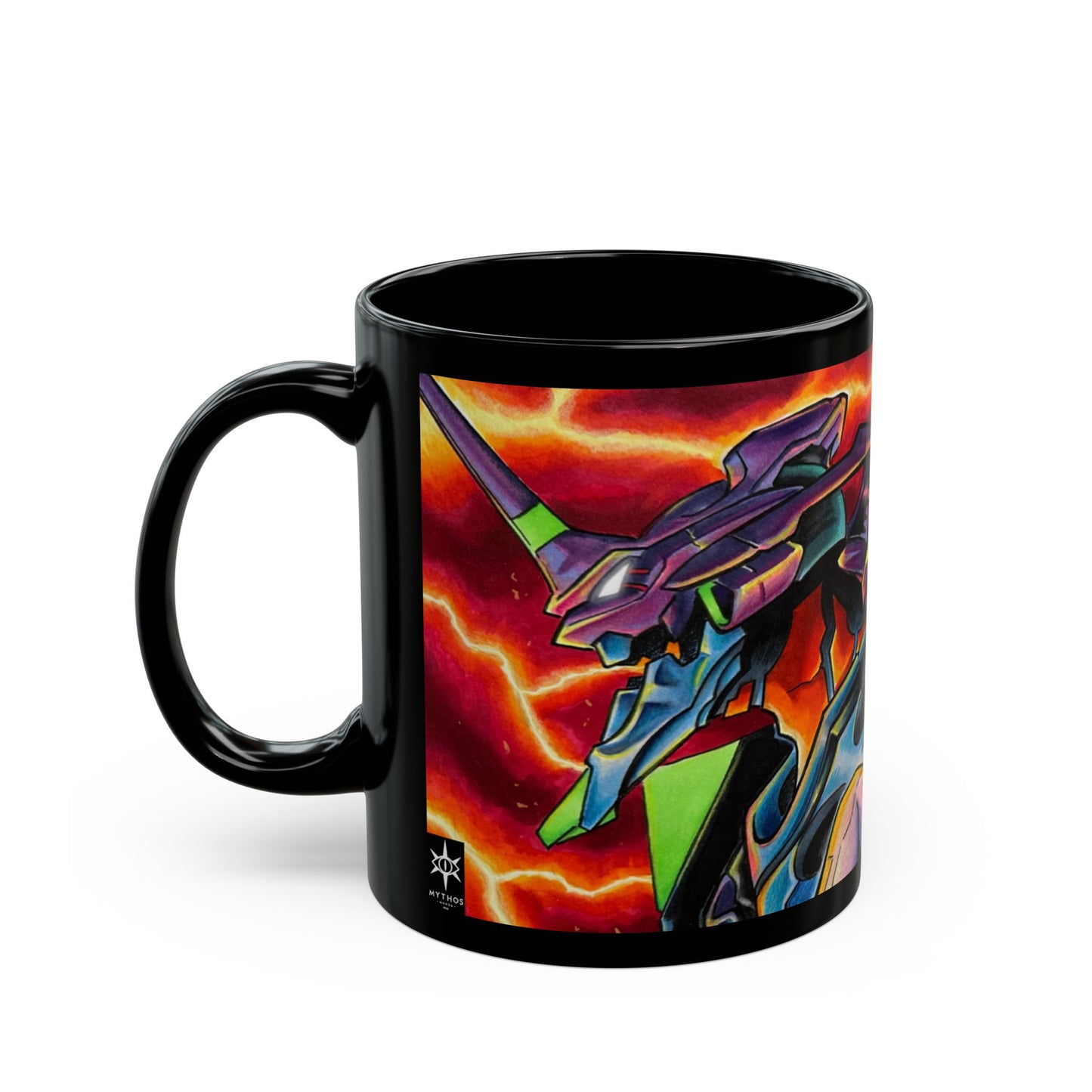 Medusa and Robot - Black Mug