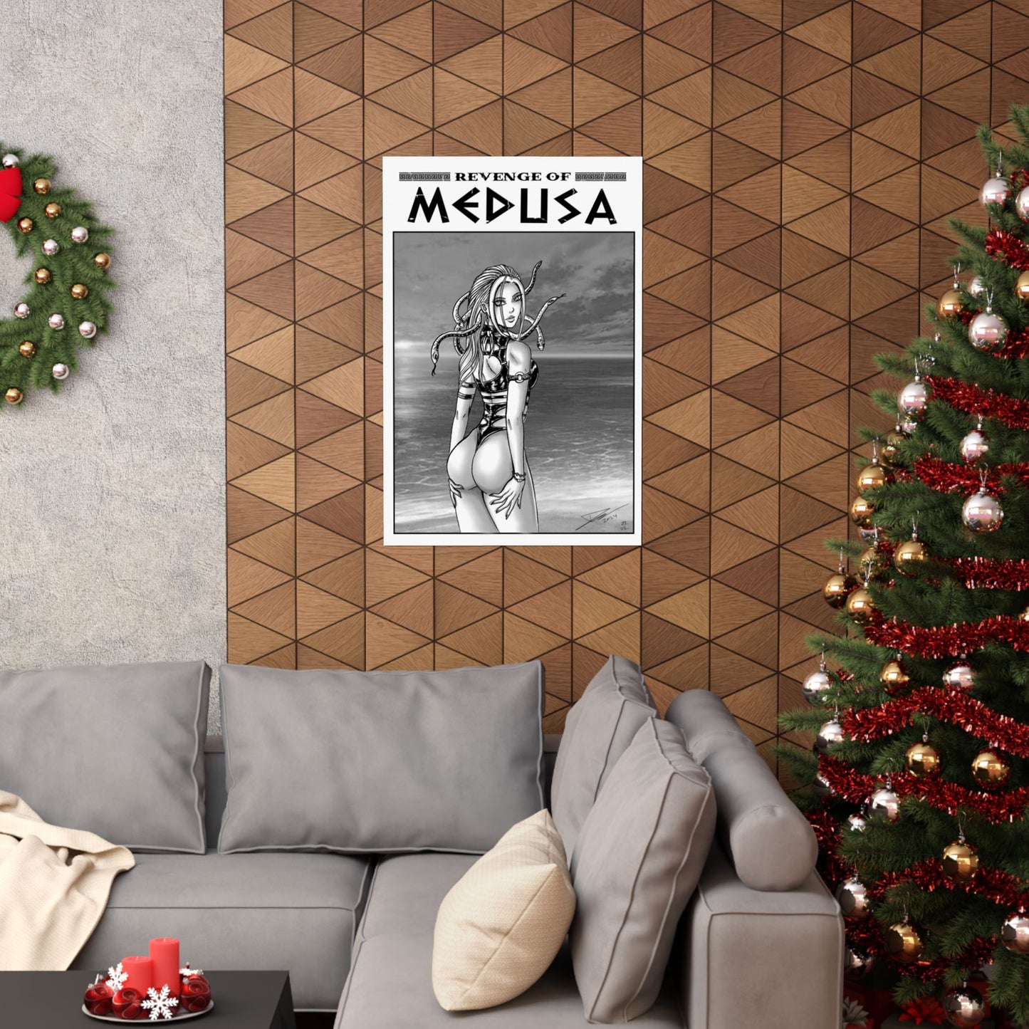 Medusa - Wetsuit Beach (60 x 90cm)