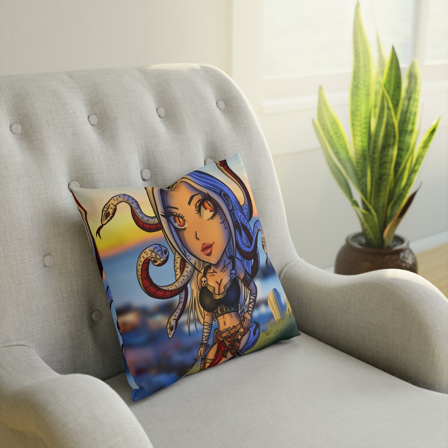 Chibi Medusa - Pillow (40x40cm)