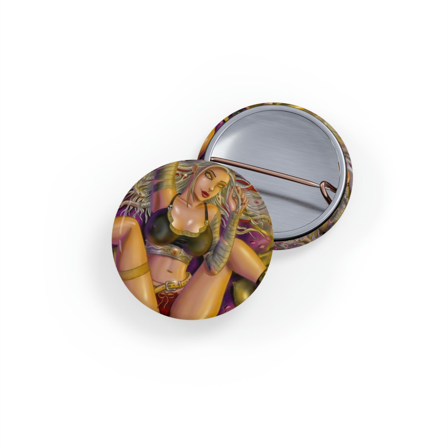 Medusa / Golden Apples - Round Pins