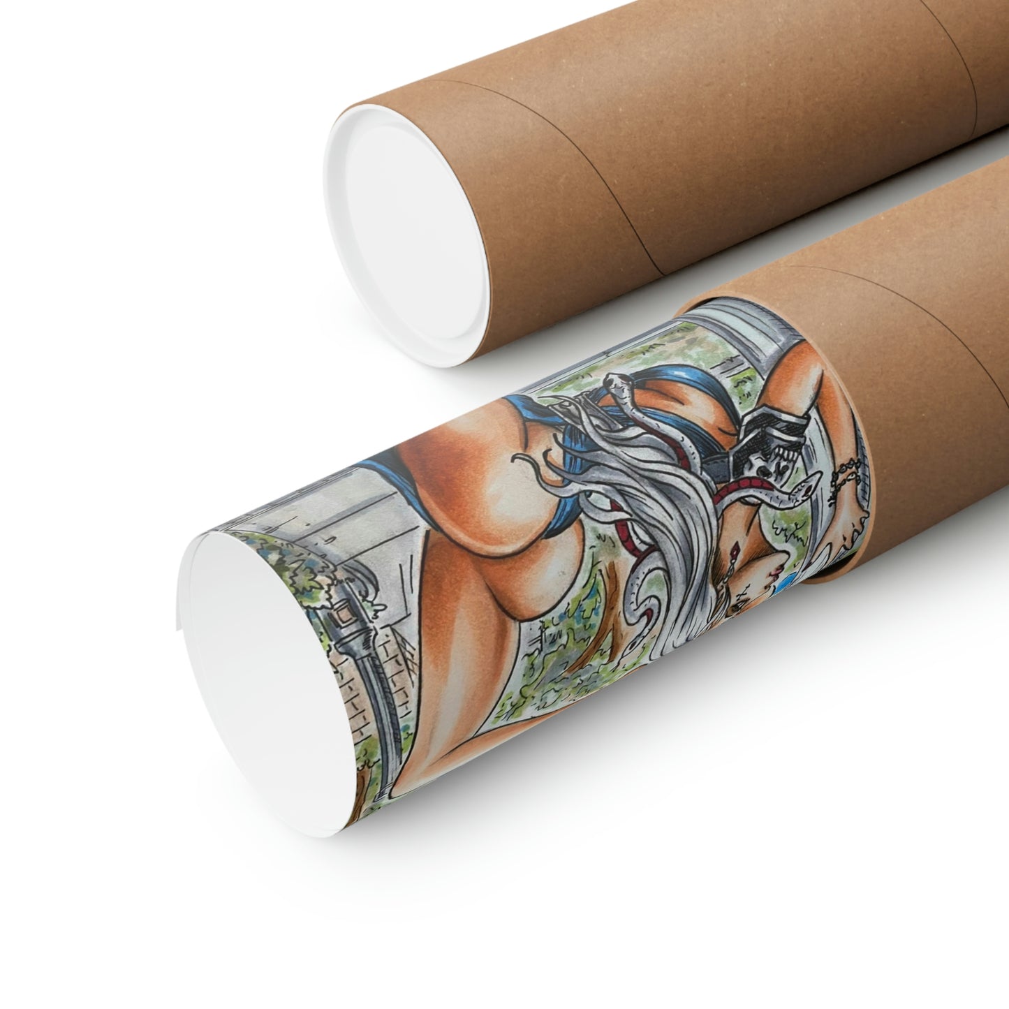 Medusa stretching - Museum Quality Poster