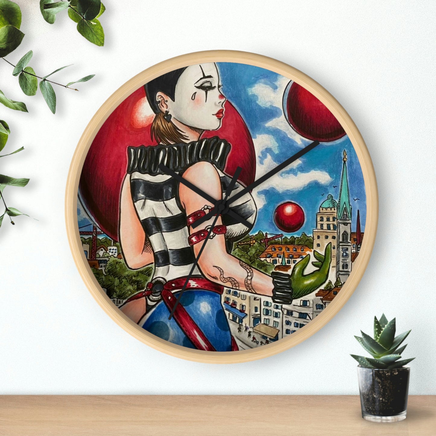 Pierrette 1 - Wall Clock
