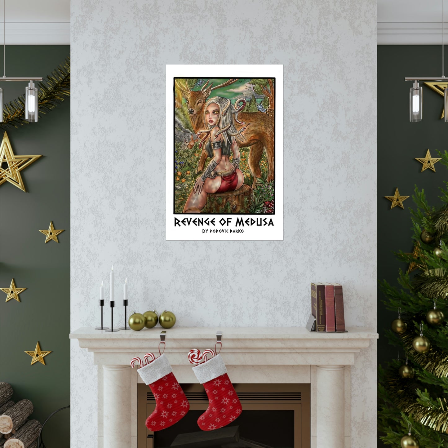 Medusa forest - Museum Quality Poster