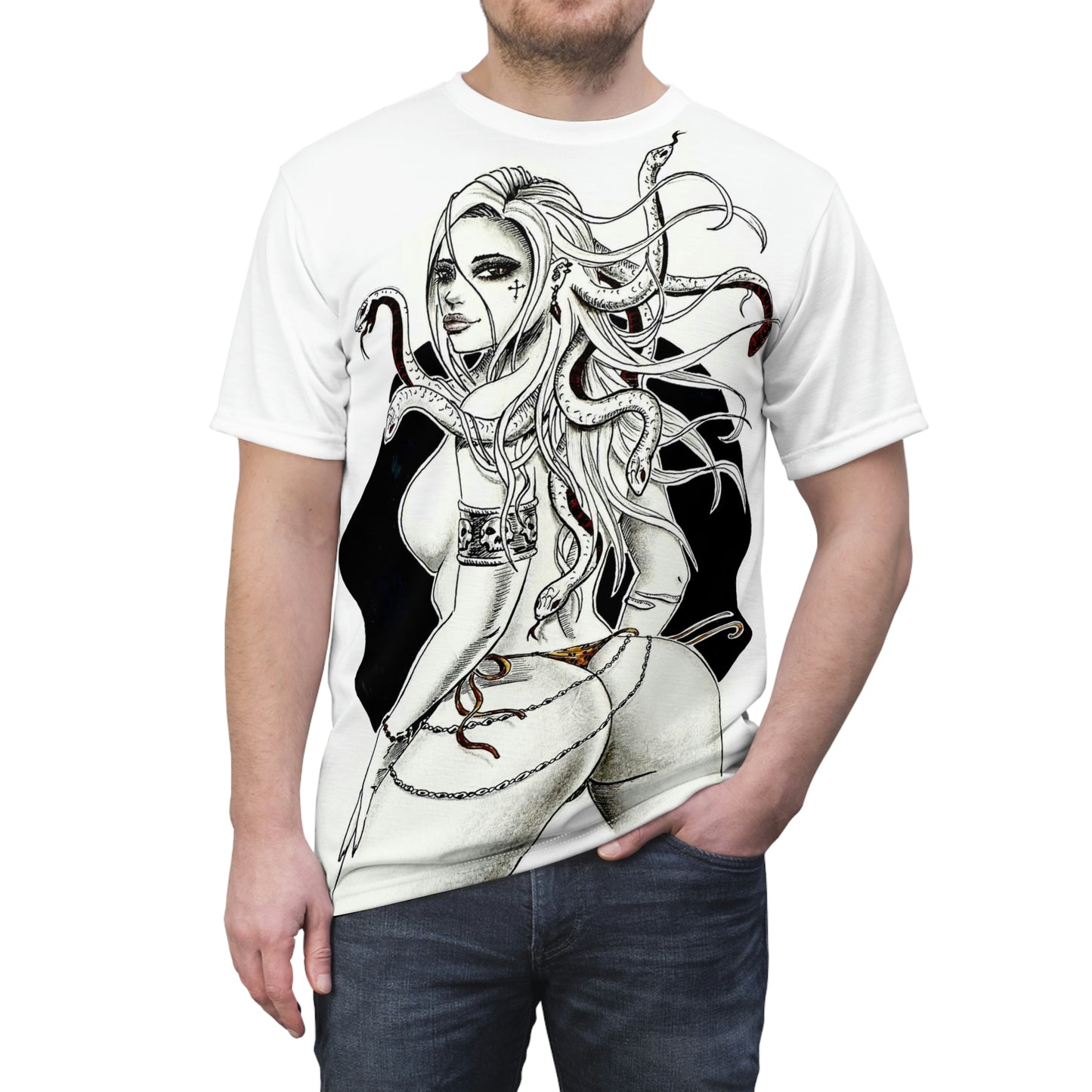 Medusa Beach Booty - Unisex Cut & Sew T-Shirt