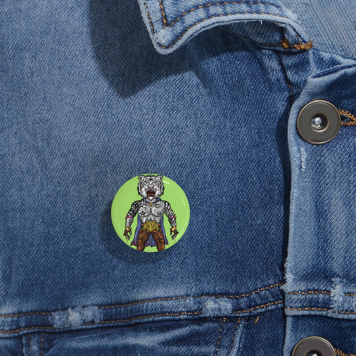 Tattoonimals / White Tiger - Round Pins