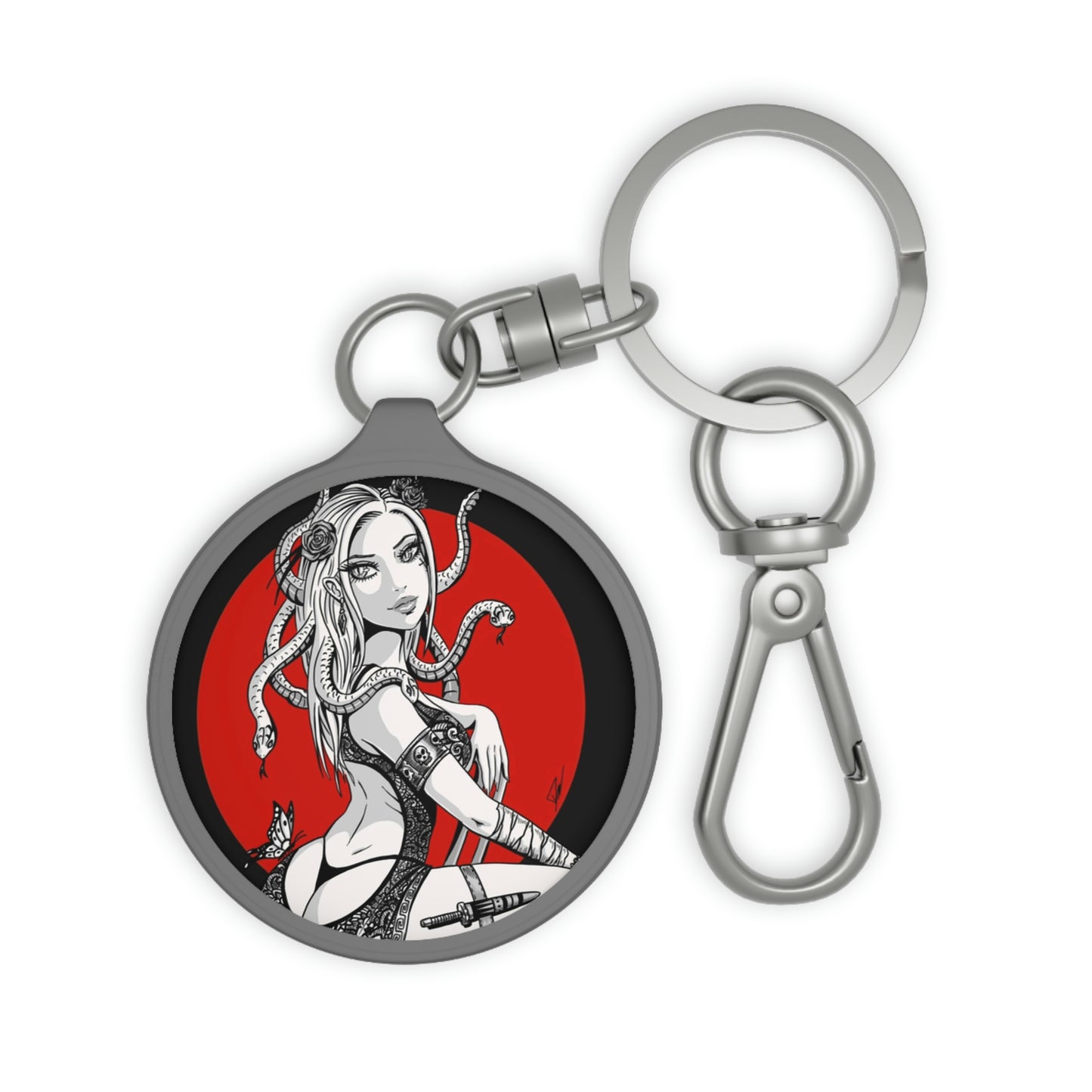 Medusa Red Circle - Keyring