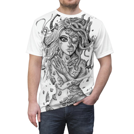 Medusa Cover - Unisex Cut & Sew T-Shirt