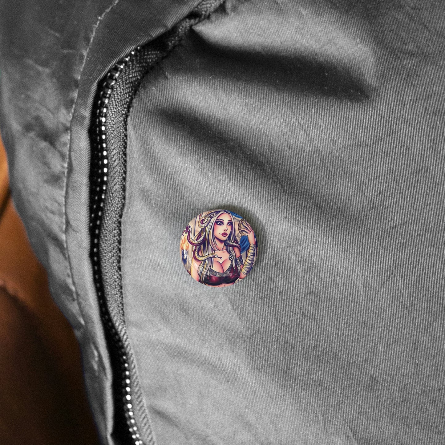 Medusa Bikini Mirror - Round Pins