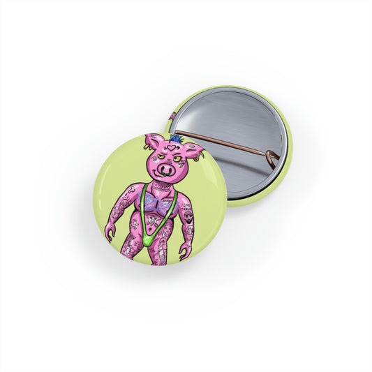 Tattoonimals / Pig - Round Pins