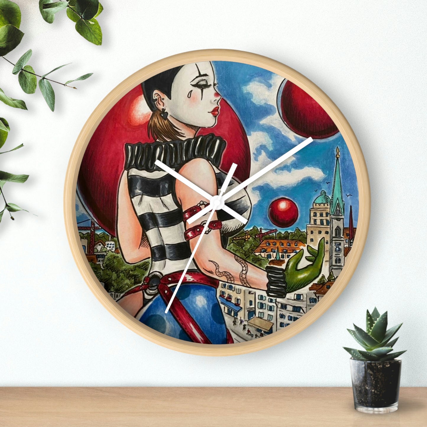 Pierrette 1 - Wall Clock