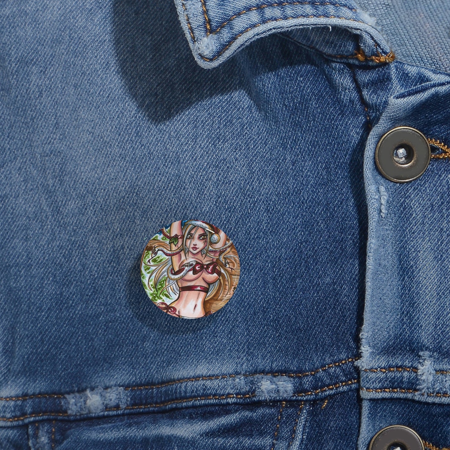 Medusa Christmas Dessous - Round Pins