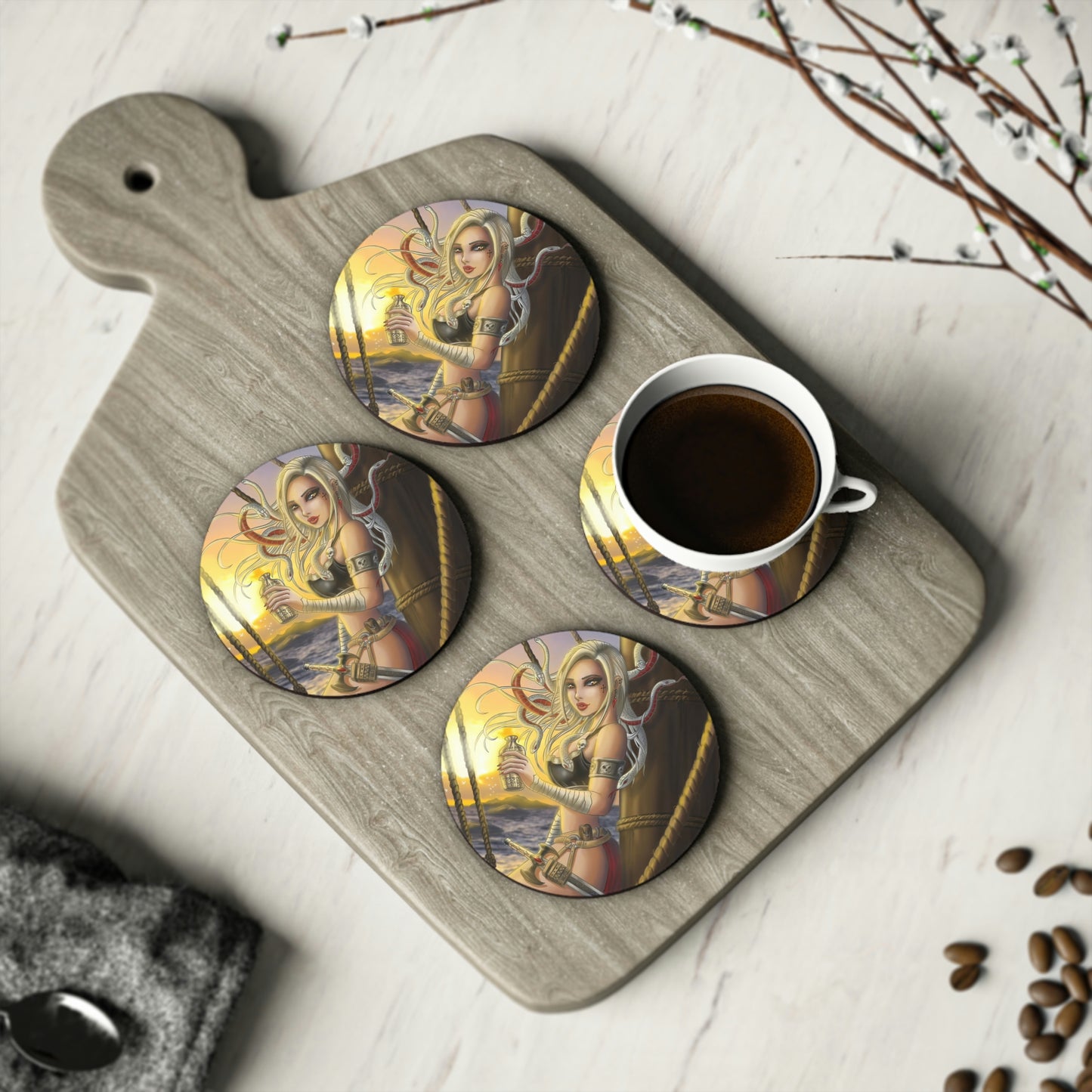 Medusa ship - Coasters