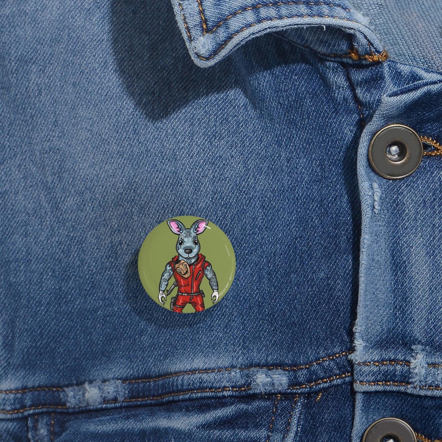 Tattoonimals / Money Hiest Cangaroo - Round Pins