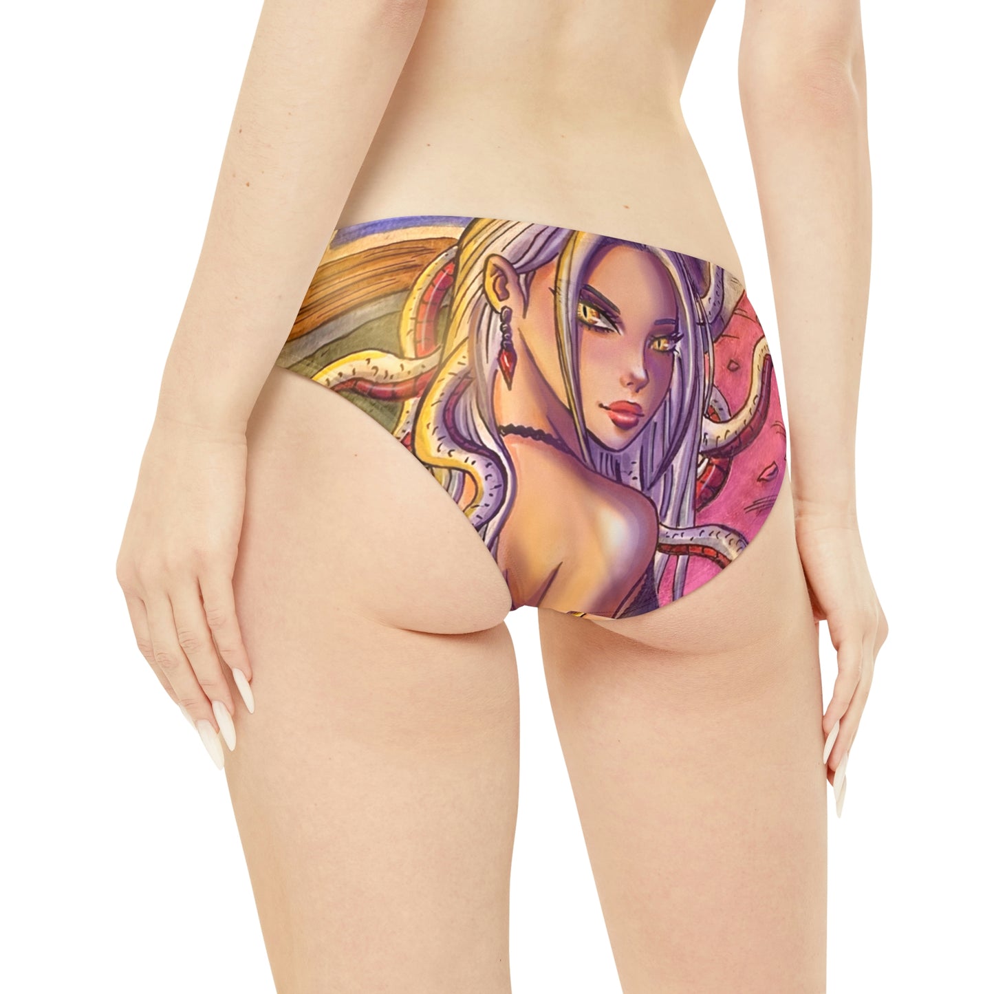 Medusa pink - Loop Tie Side Bikini Bottom