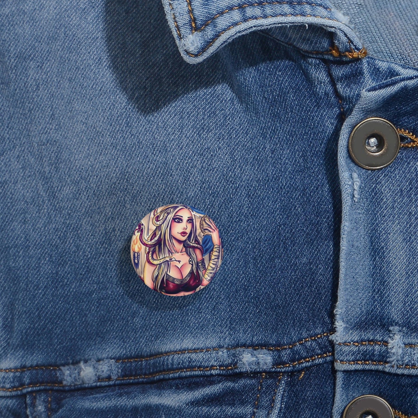 Medusa Bikini Mirror - Round Pins