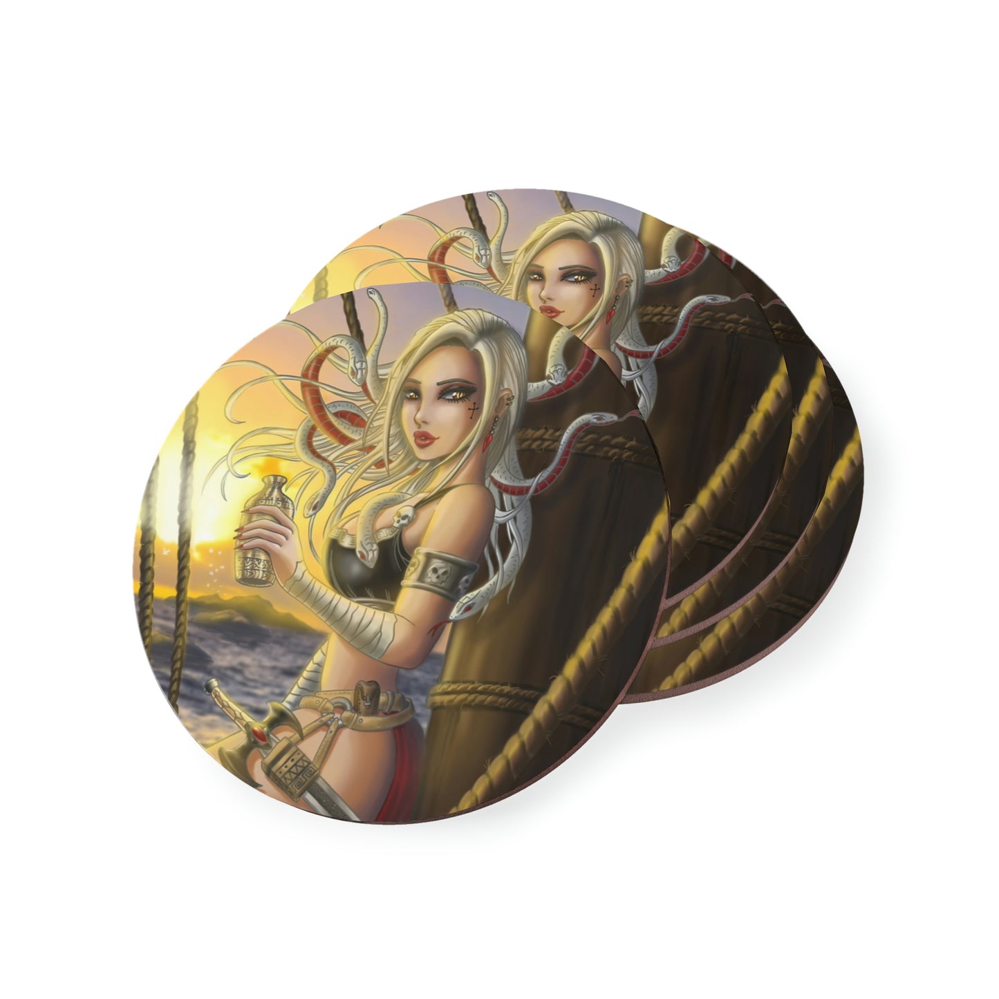 Medusa ship - Coasters