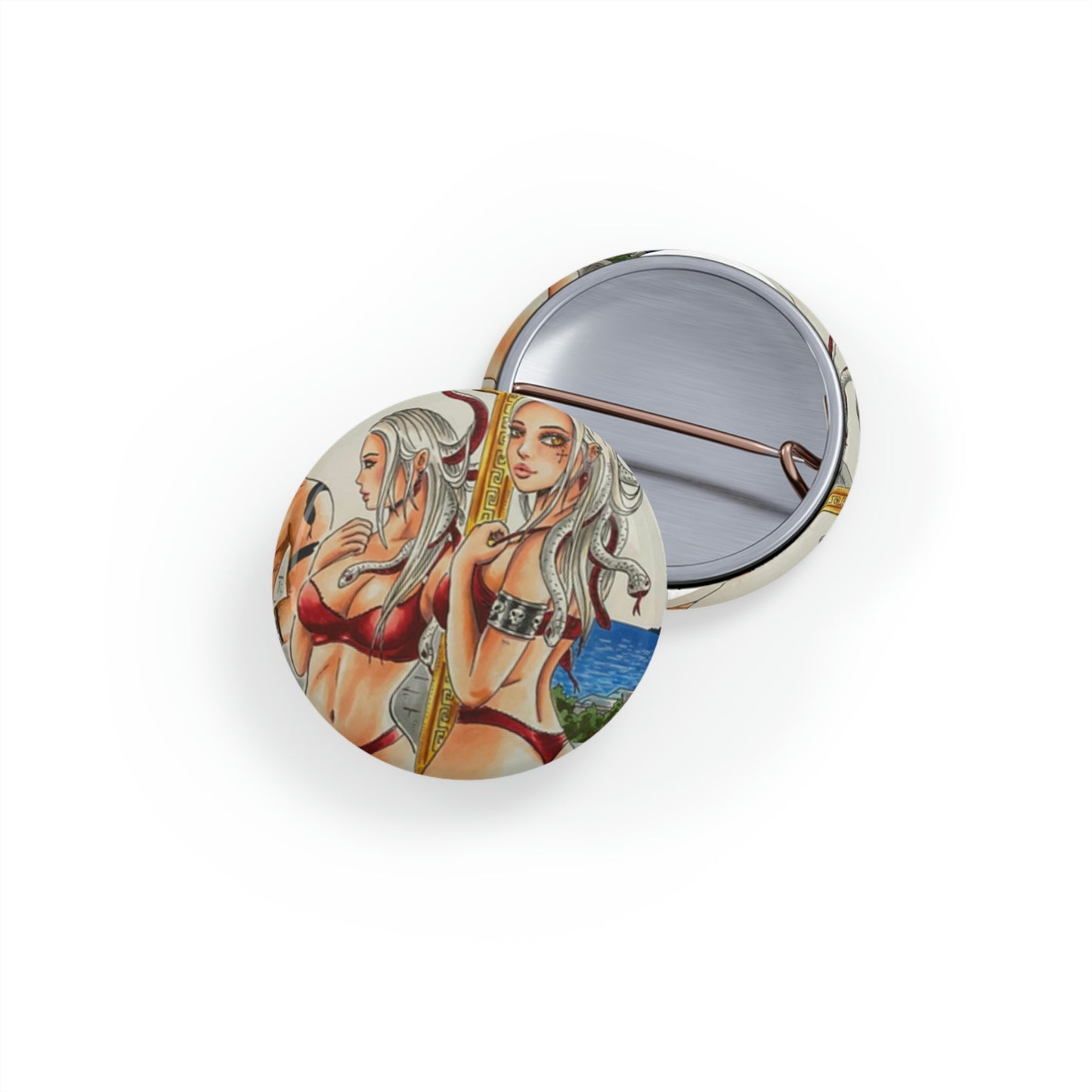 Medusa Bikini Mirror 1 - Round Pins
