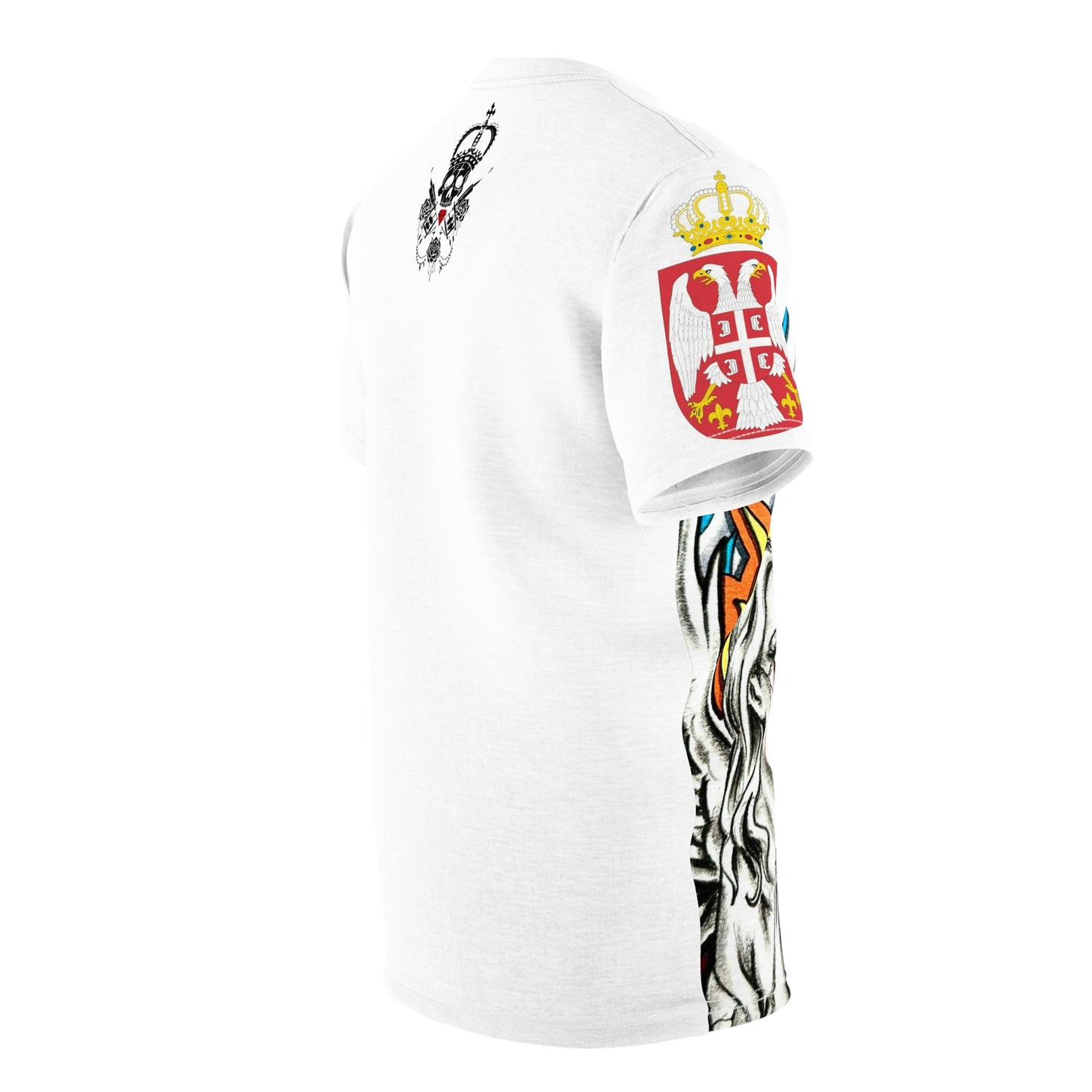 Serbian Angel - Unisex Cut & Sew T-Shirt